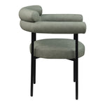 Blake Vegan Leather Upholstered Dining Chair in Green