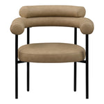 Blake Vegan Leather Upholstered Dining Chair in Tan