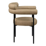 Blake Vegan Leather Upholstered Dining Chair in Tan