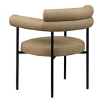Blake Vegan Leather Upholstered Dining Chair in Tan