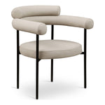 Blake Vegan Leather Upholstered Dining Chair in Taupe