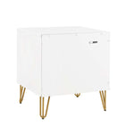Dumbo 20" Fluted Nightstand (2-Drawer) in White