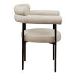 Blake Vegan Leather Upholstered Dining Chair in Taupe