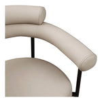 Blake Vegan Leather Upholstered Dining Chair in Taupe