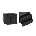Horizon 22" Nightstand (2-Drawer) in Charcoal Gray