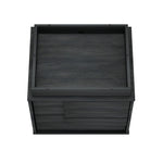 Horizon 22" Nightstand (2-Drawer) in Charcoal Gray