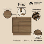 Horizon 22" Nightstand (2-Drawer) in Maple