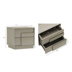 Horizon 22" Nightstand (2-Drawer) in Whitewashed Oak
