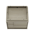 Horizon 22" Nightstand (2-Drawer) in Whitewashed Oak