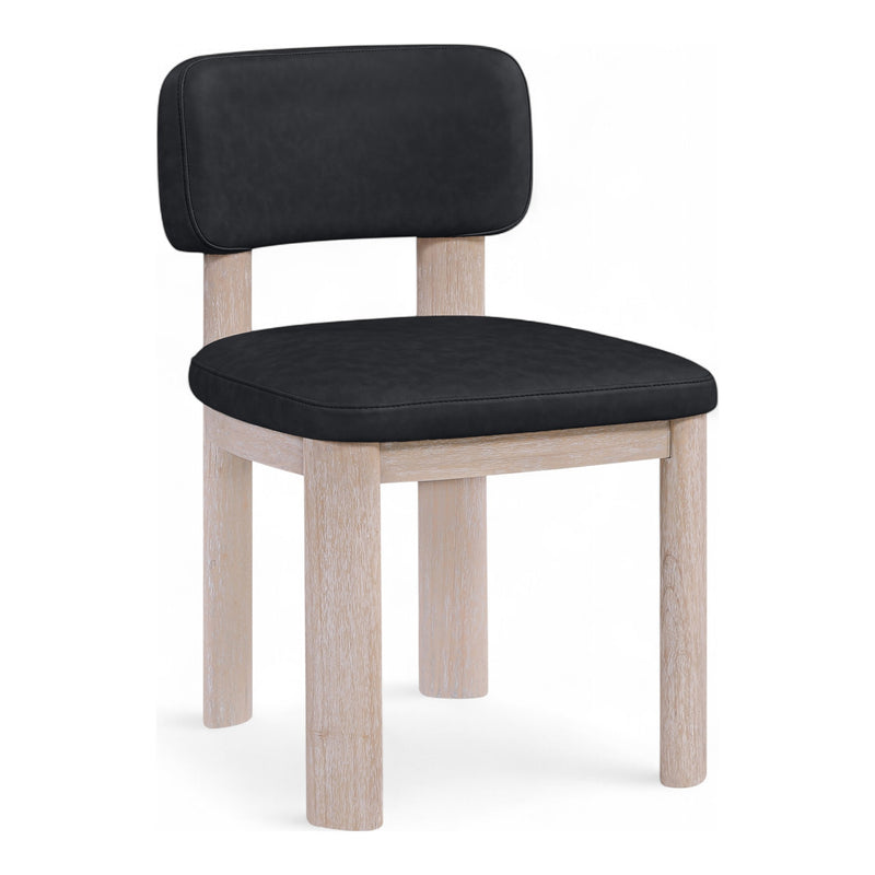Paloma Vegan Leather Upholstered Dining Chair (88052-C) in Black