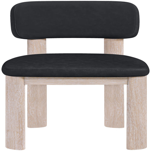 Paloma Vegan Leather Upholstered Dining Chair (88052-C) in Black