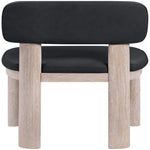 Paloma Vegan Leather Upholstered Dining Chair (88052-C) in Black