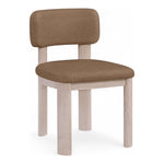 Paloma Vegan Leather Upholstered Dining Chair (88052-C) in Brown