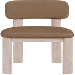 Paloma Vegan Leather Upholstered Dining Chair (88052-C) in Brown