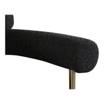 Blake Boucle Fabric Upholstered Dining Chair in Black
