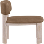 Paloma Vegan Leather Upholstered Dining Chair (88052-C) in Brown