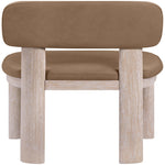 Paloma Vegan Leather Upholstered Dining Chair (88052-C) in Brown
