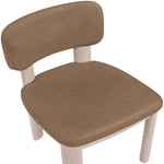 Paloma Vegan Leather Upholstered Dining Chair (88052-C) in Brown