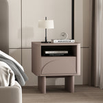 Ella 20" Nightstand (1-Drawer) in Mocha