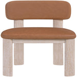 Paloma Vegan Leather Upholstered Dining Chair (88052-C) in Cognac