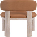 Paloma Vegan Leather Upholstered Dining Chair (88052-C) in Cognac