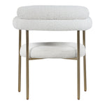 Blake Boucle Fabric Upholstered Dining Chair in Cream