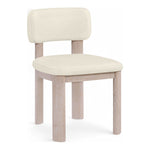 Paloma Vegan Leather Upholstered Dining Chair (88052-C) in Cream