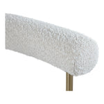 Blake Boucle Fabric Upholstered Dining Chair in Cream