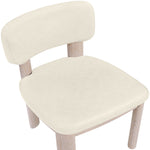 Paloma Vegan Leather Upholstered Dining Chair (88052-C) in Cream