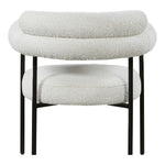 Blake Boucle Fabric Upholstered Dining Chair in Cream