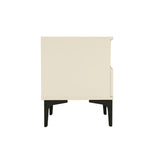 Amara 20" Nightstand (1-Drawer) in Cream and Light Oak