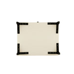 Amara 20" Nightstand (1-Drawer) in Cream and Light Oak