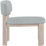 Paloma Vegan Leather Upholstered Dining Chair (88052-C) in Light Blue