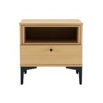 Amara 20" Nightstand (1-Drawer) in Light Oak