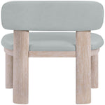 Paloma Vegan Leather Upholstered Dining Chair (88052-C) in Light Blue