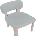 Paloma Vegan Leather Upholstered Dining Chair (88052-C) in Light Blue