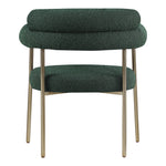 Blake Boucle Fabric Upholstered Dining Chair in Green