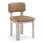 Paloma Vegan Leather Upholstered Dining Chair (88052-C) in Tan