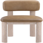 Paloma Vegan Leather Upholstered Dining Chair (88052-C) in Tan