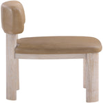 Paloma Vegan Leather Upholstered Dining Chair (88052-C) in Tan