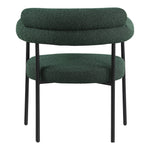 Blake Boucle Fabric Upholstered Dining Chair in Green
