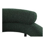 Blake Boucle Fabric Upholstered Dining Chair in Green