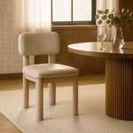 Paloma Vegan Leather Upholstered Dining Chair (88052-C) in Taupe