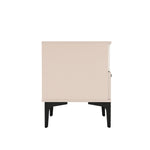Amara 20" Nightstand (1-Drawer) in Pale Rose and White