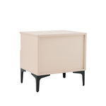Amara 20" Nightstand (1-Drawer) in Pale Rose and White