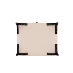 Amara 20" Nightstand (1-Drawer) in Pale Rose and White