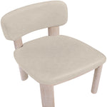 Paloma Vegan Leather Upholstered Dining Chair (88052-C) in Taupe