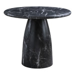 Cosenza 36" Marble Finish Concrete Indoor / Outdoor Dining Table in Black