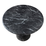 Cosenza 36" Marble Finish Concrete Indoor / Outdoor Dining Table in Black