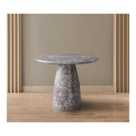 Cosenza 36" Marble Finish Concrete Indoor / Outdoor Dining Table in Brown
